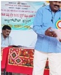 Award presentation at an interschool event