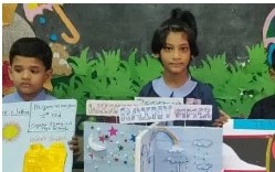 Children presenting projects